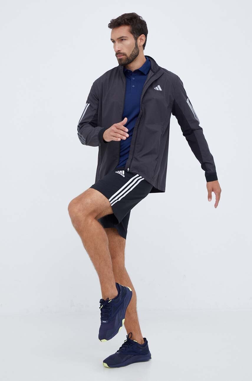Бігова куртка adidas Performance Run Icon колір чорний перехідна