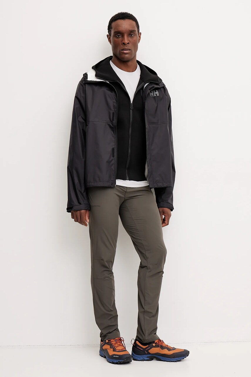 Спортивна кофта Helly Hansen Hydropower Ocean 2.0 колір чорний з капюшоном однотонна 34264.