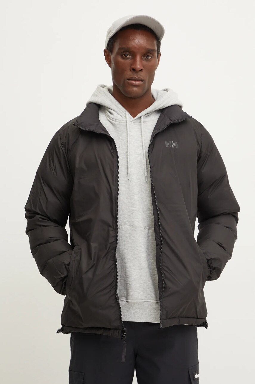 Двостороння куртка Helly Hansen чоловіча колір чорний зимова