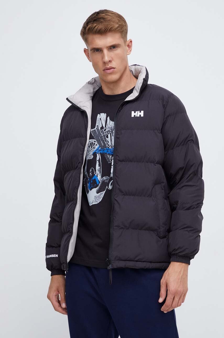 Двостороння куртка Helly Hansen чоловіча колір чорний зимова