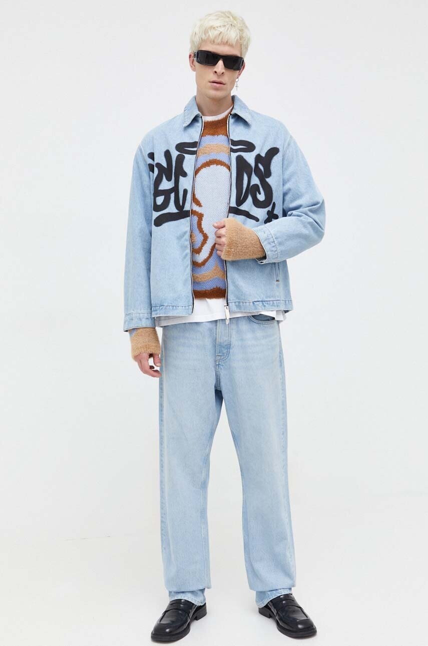 Джинсова куртка GCDS чоловіча перехідна oversize
