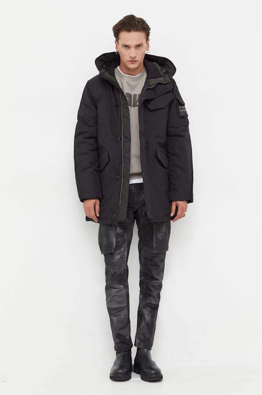 Куртка G-Star Raw чоловіча колір чорний зимова