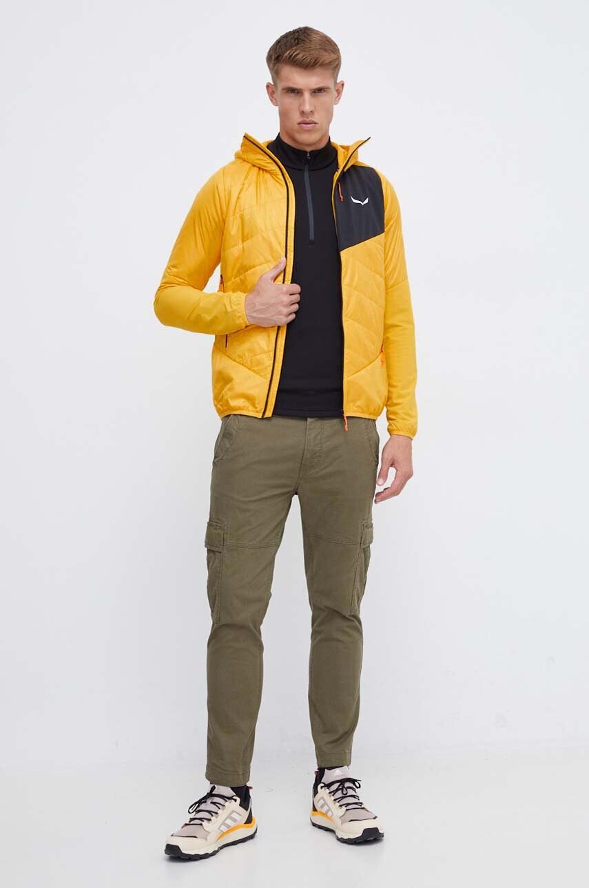 Спортивна куртка Salewa Ortles Hybrid колір жовтий