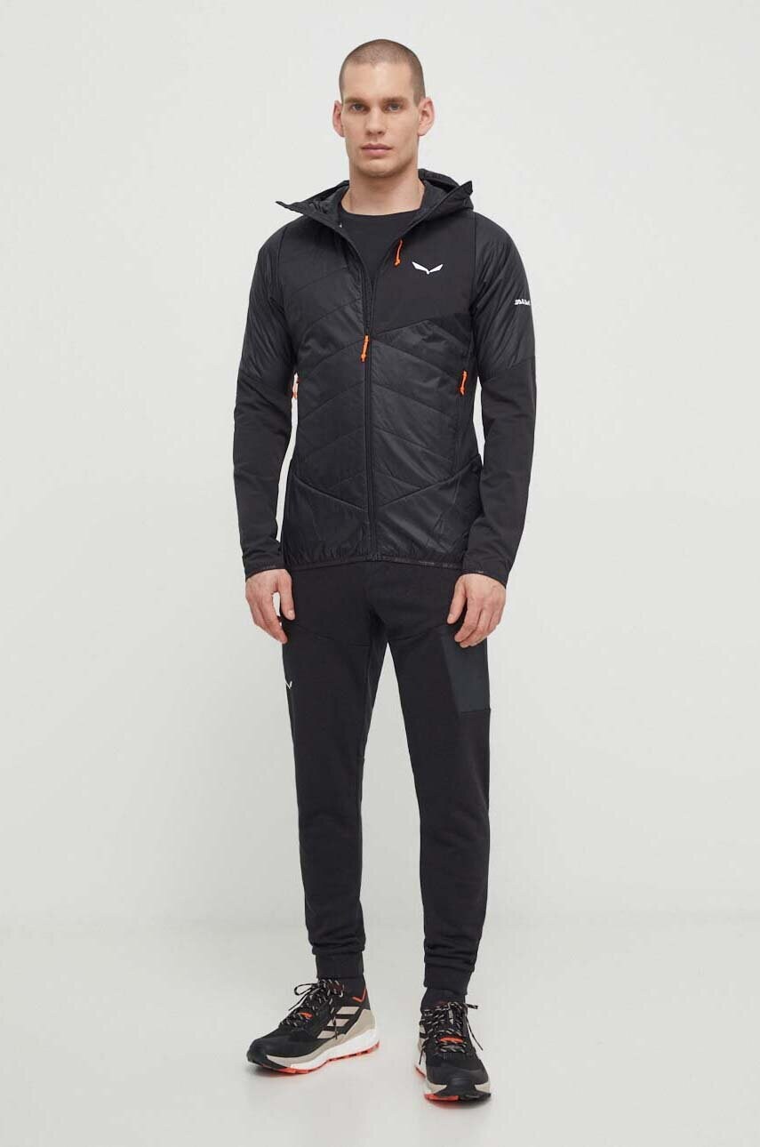 Спортивна куртка Salewa Ortles Hybrid колір чорний