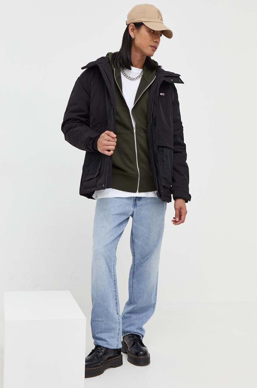 Куртка Tommy Jeans чоловіча колір чорний зимова