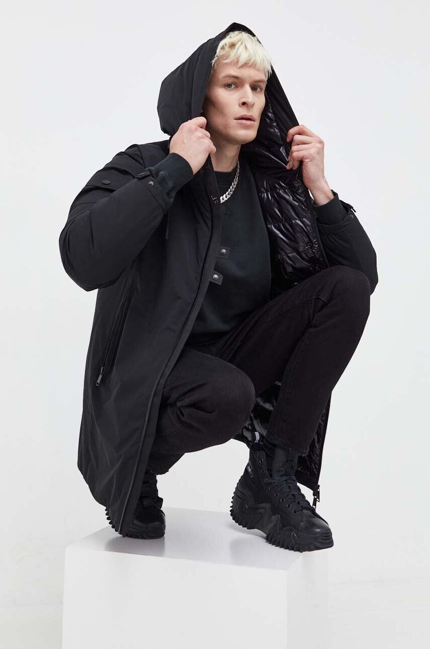 Пухова куртка After Label чоловіча колір чорний зимова