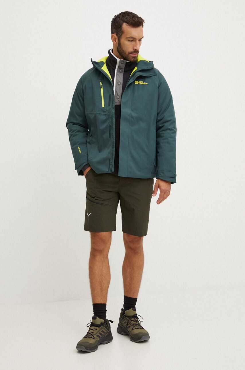 Куртка outdoor Jack Wolfskin Troposphere колір зелений