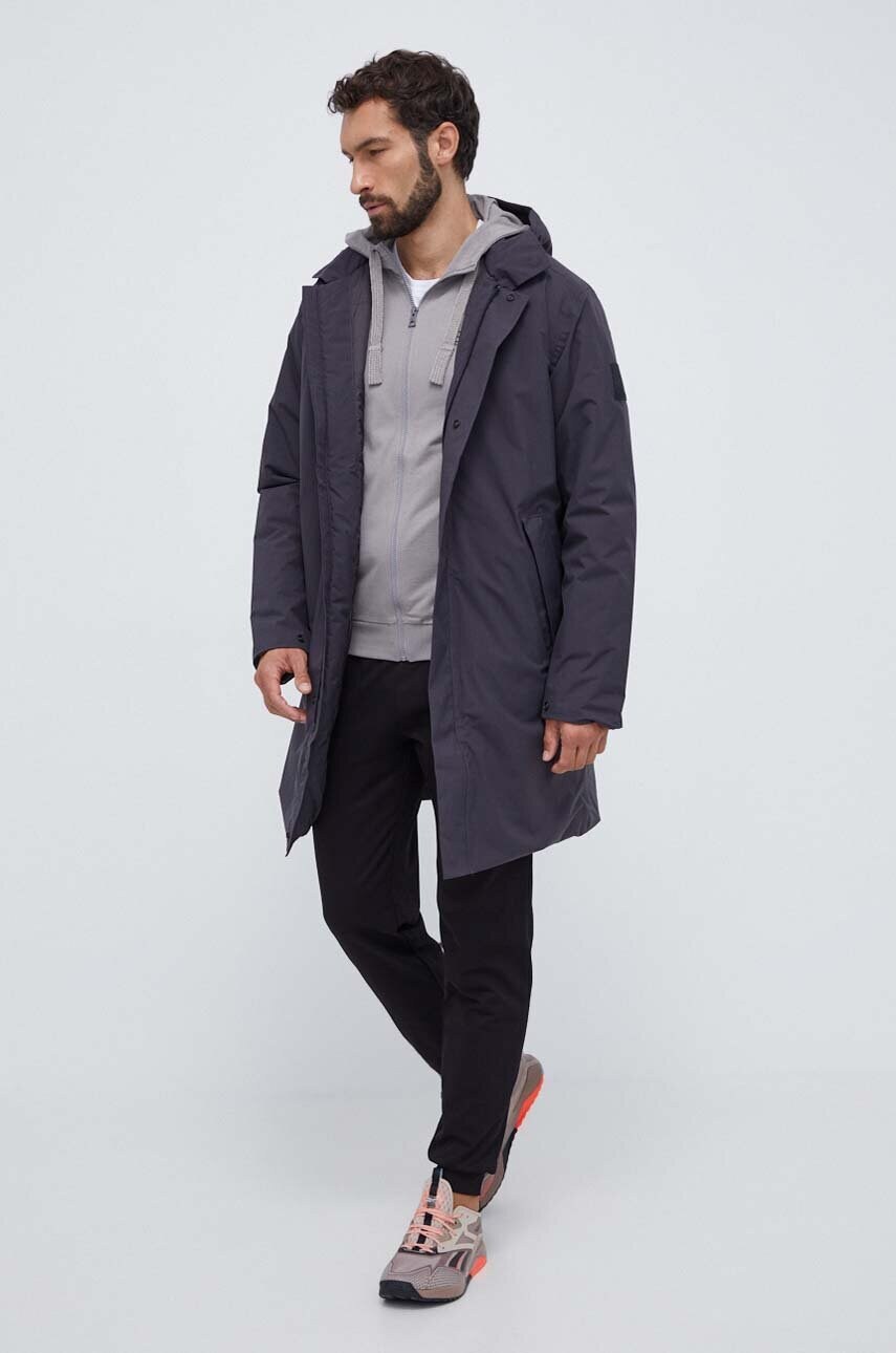 Куртка Jack Wolfskin чоловіча колір чорний перехідна