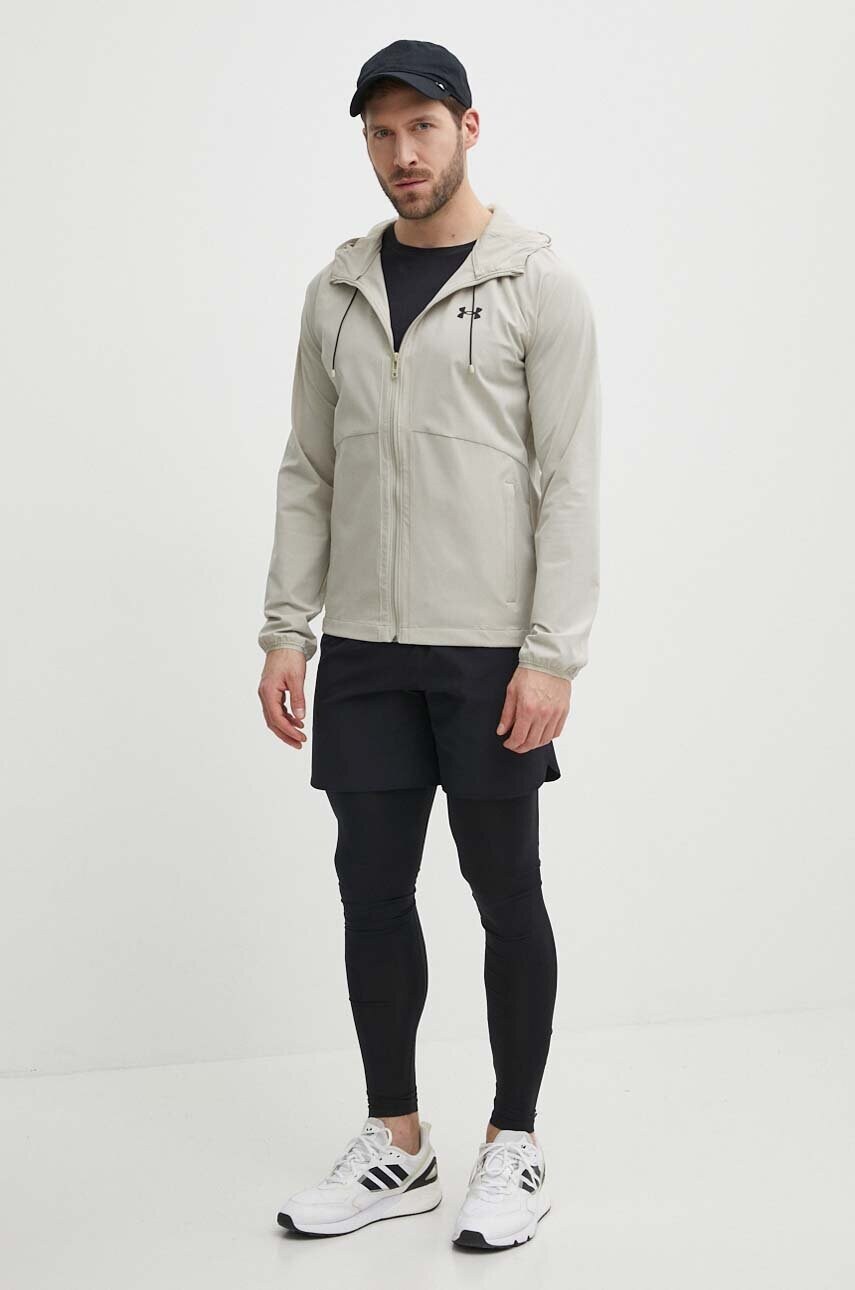 Куртка Under Armour чоловіча колір бежевий перехідна 1377171