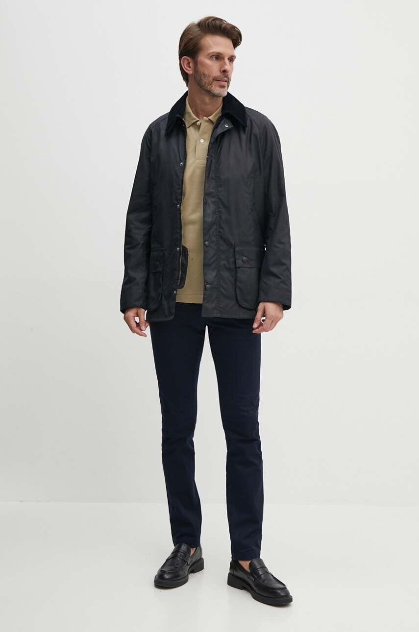 Куртка Barbour чоловіча колір синій перехідна