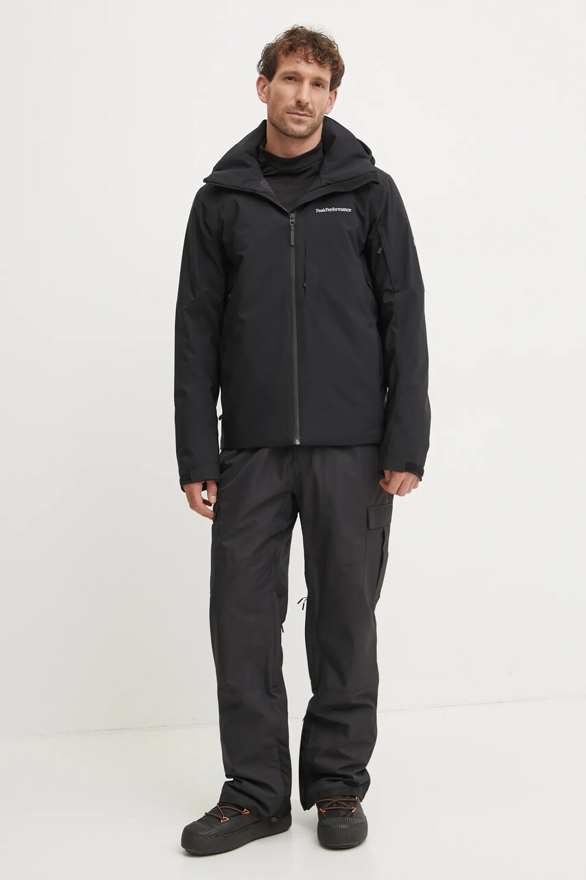 Гірськолижна куртка Peak Performance Maroon колір чорний