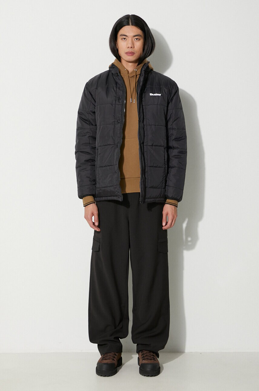 Куртка Butter Goods Grid Puffer Jacket чоловіча колір чорний зимова BGQ3233404