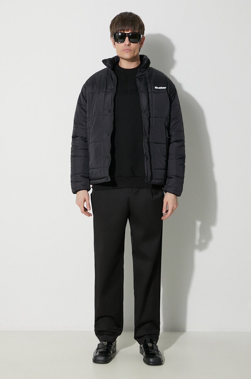 Куртка Butter Goods Grid Puffer Jacket чоловіча колір чорний зимова BGQ423D22403