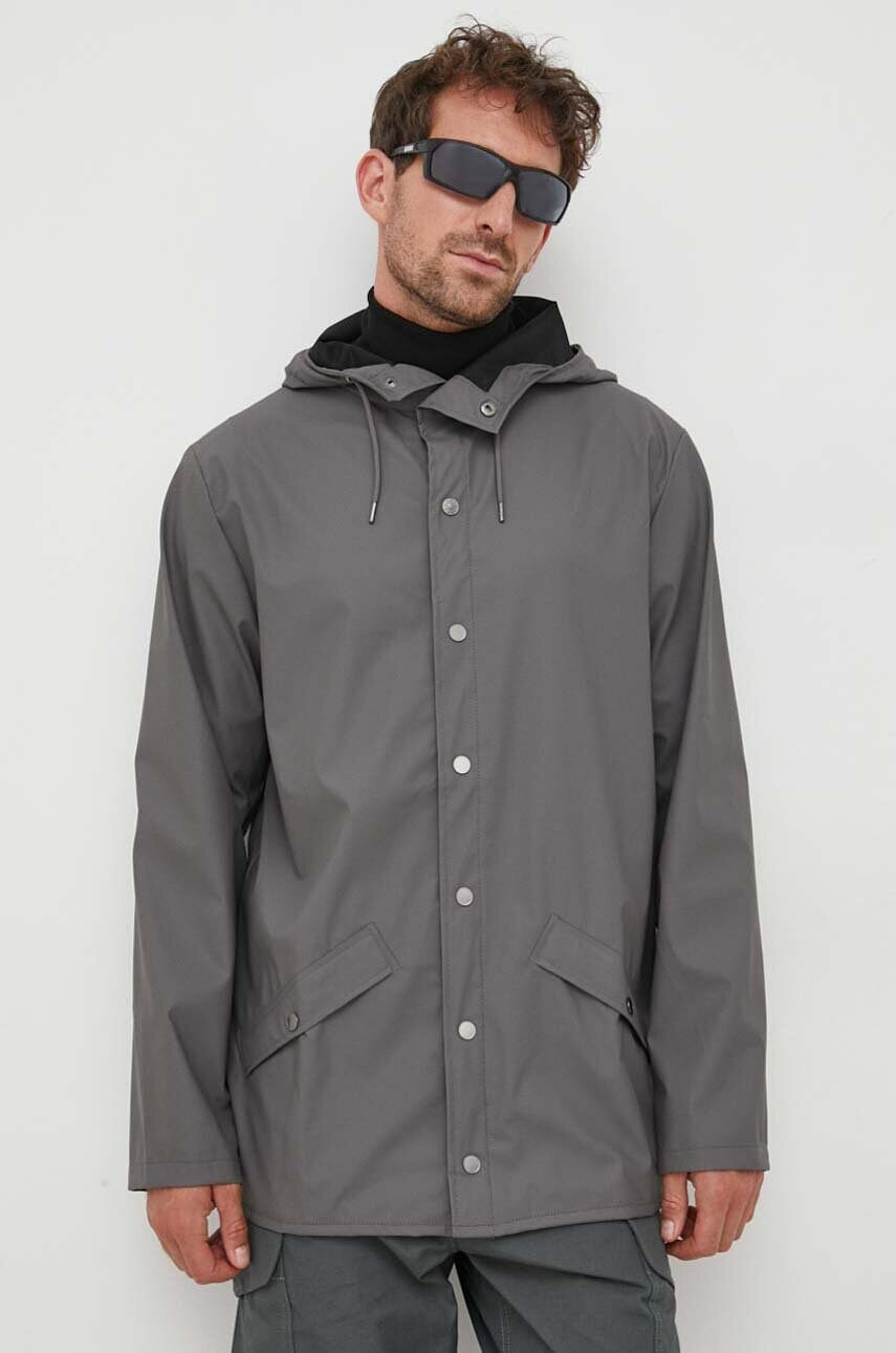 Дощовик Rains 12010 Jackets колір сірий перехідна
