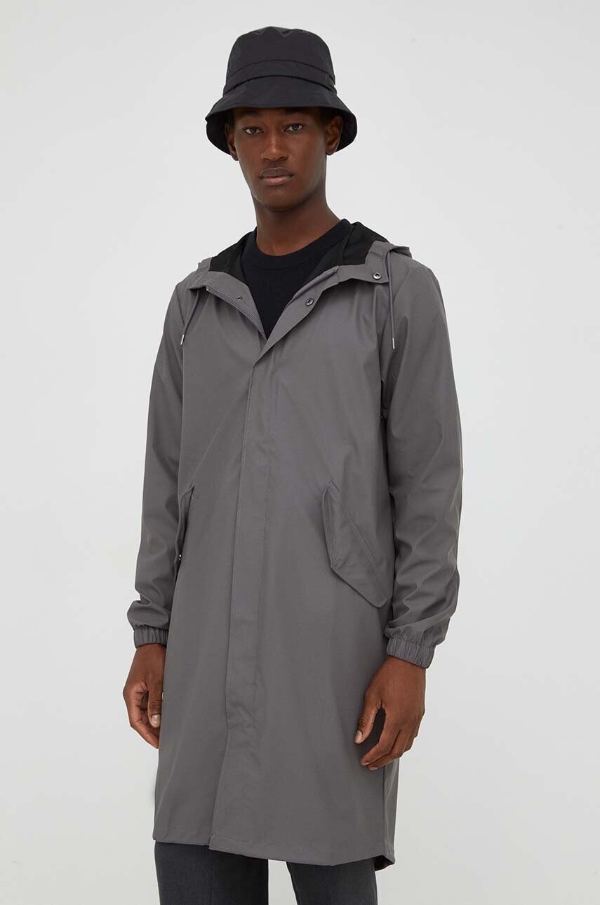 Дощовик Rains 18140 Jackets колір сірий перехідна