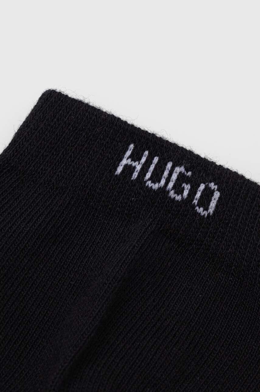 Шкарпетки HUGO 6-pack жіночі колір чорний