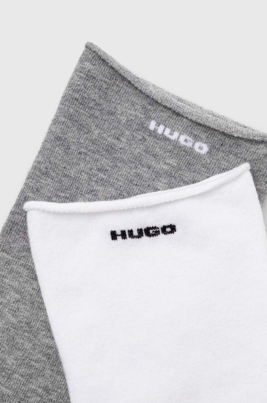 Шкарпетки HUGO 2-pack жіночі колір білий
