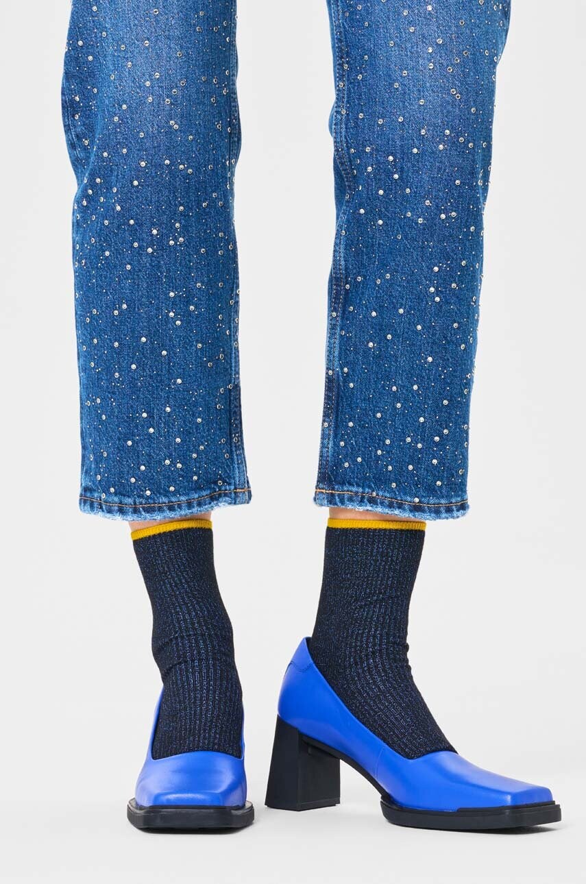Шкарпетки Happy Socks Mariona Crew Sock жіночі колір синій