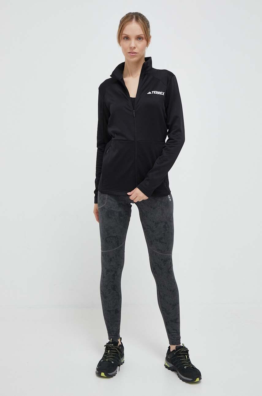 Легінси adidas TERREX Multi жіночі колір сірий візерунок HM4067