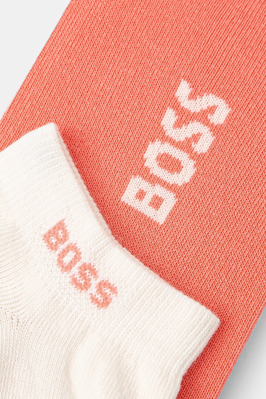 Купити Шкарпетки BOSS 2-pack жіночі колір рожевий – головне зображення