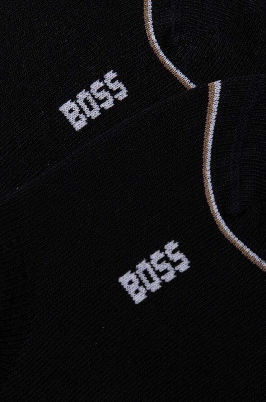 Шкарпетки BOSS 2-pack жіночі колір чорний