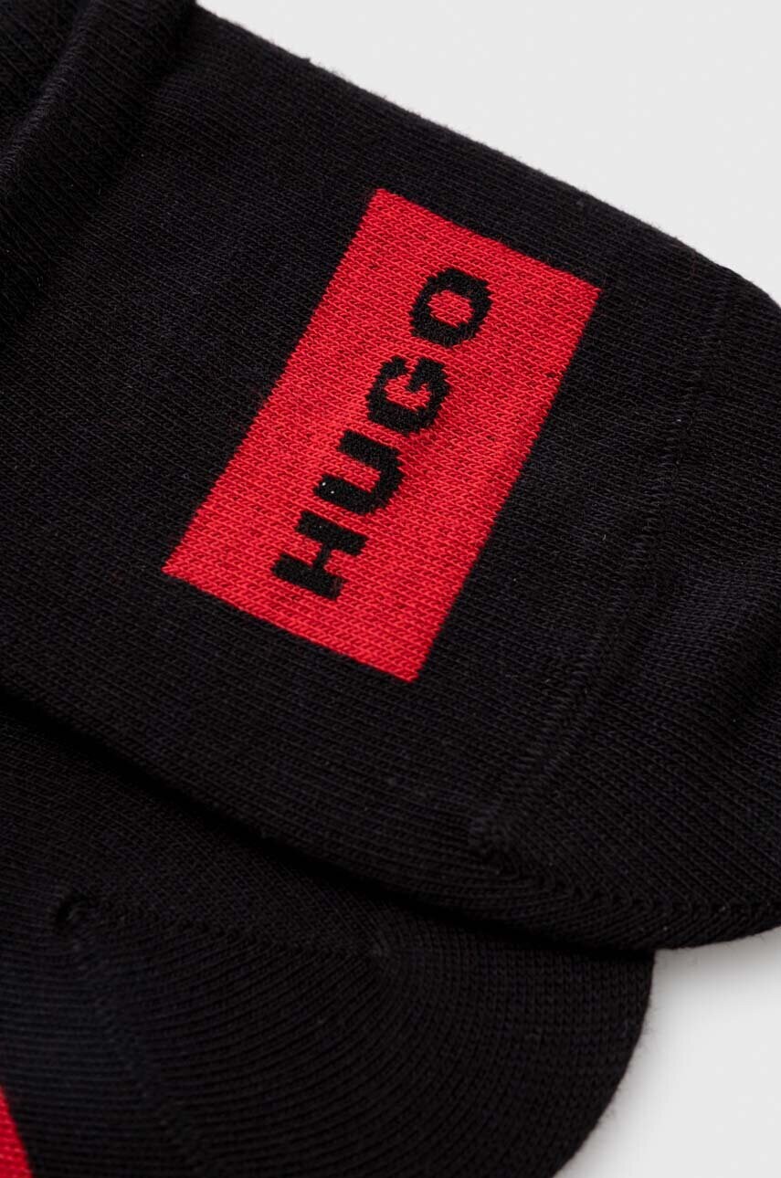 Шкарпетки HUGO 3-pack чоловічі колір чорний