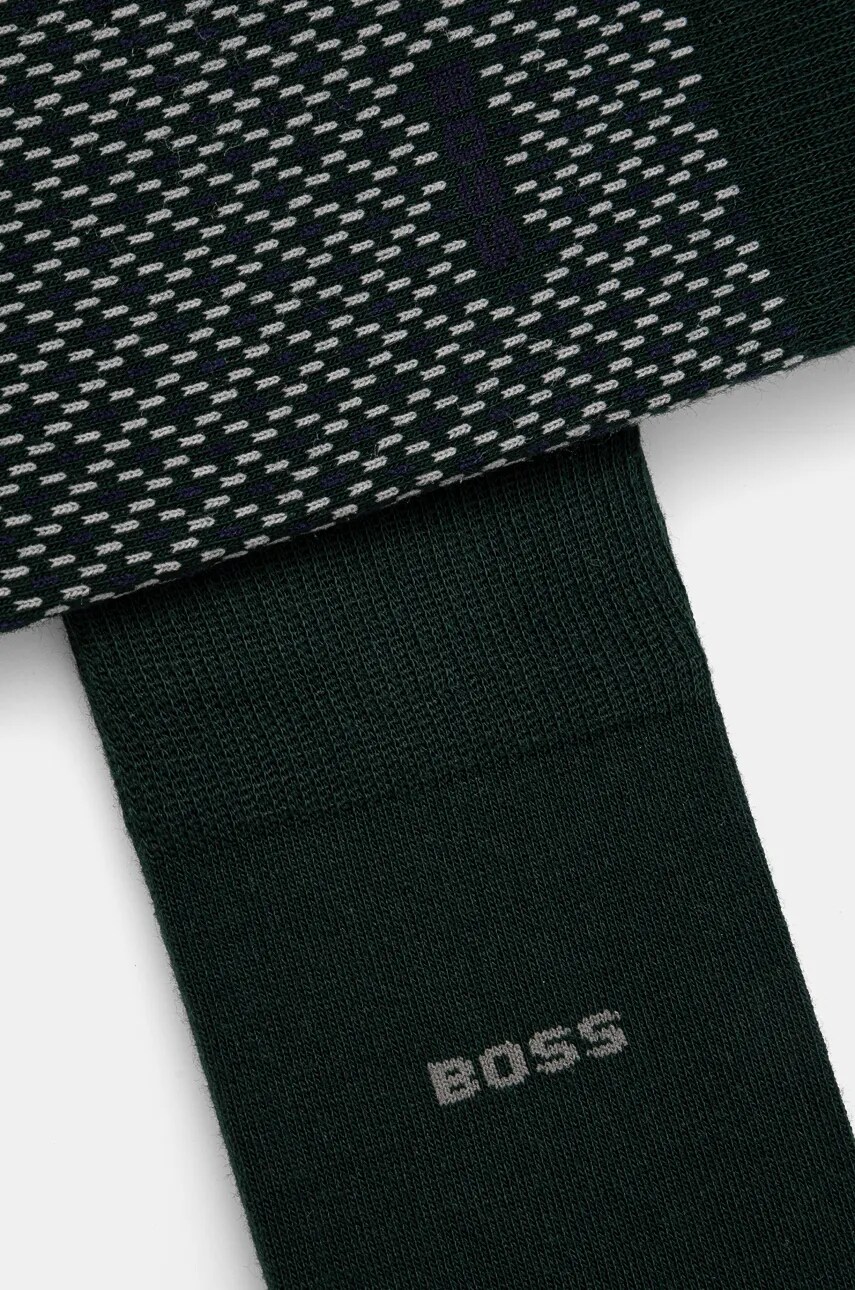 Шкарпетки BOSS 2-pack чоловічі колір зелений