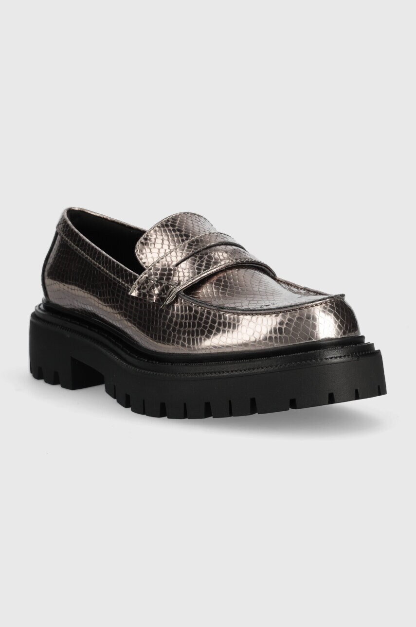 Мокасини Aldo Bigstrut жіночі колір срібний на платформі 13620575.Bigstrut