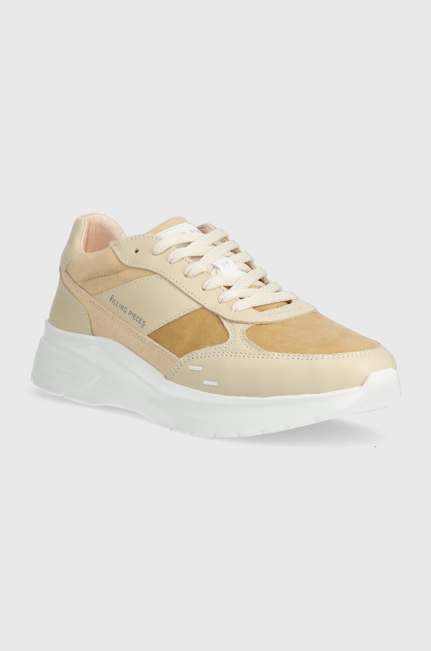 Замшеві кросівки Filling Pieces Jet Runner колір бежевий 17127361919