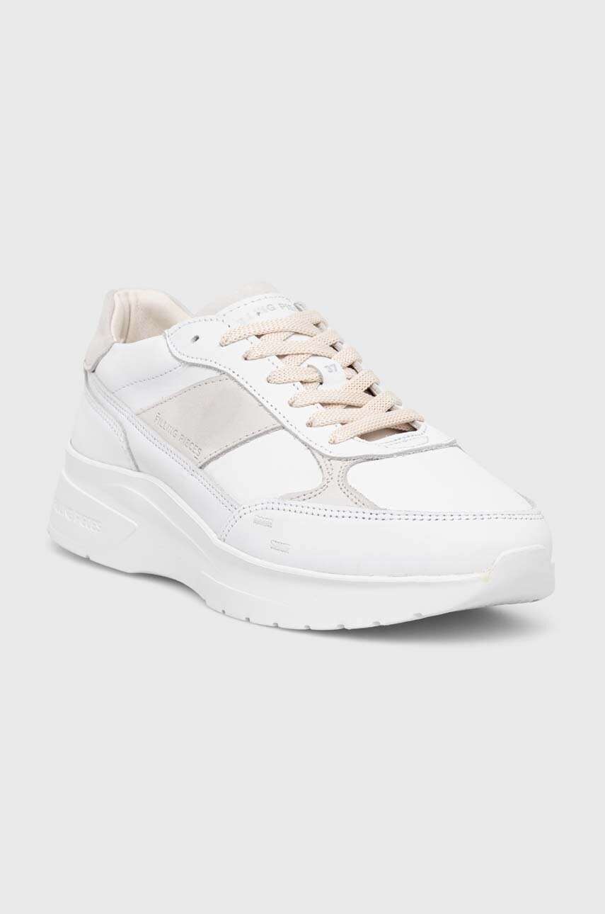Шкіряні кросівки Filling Pieces Jet Runner колір білий 17127362052