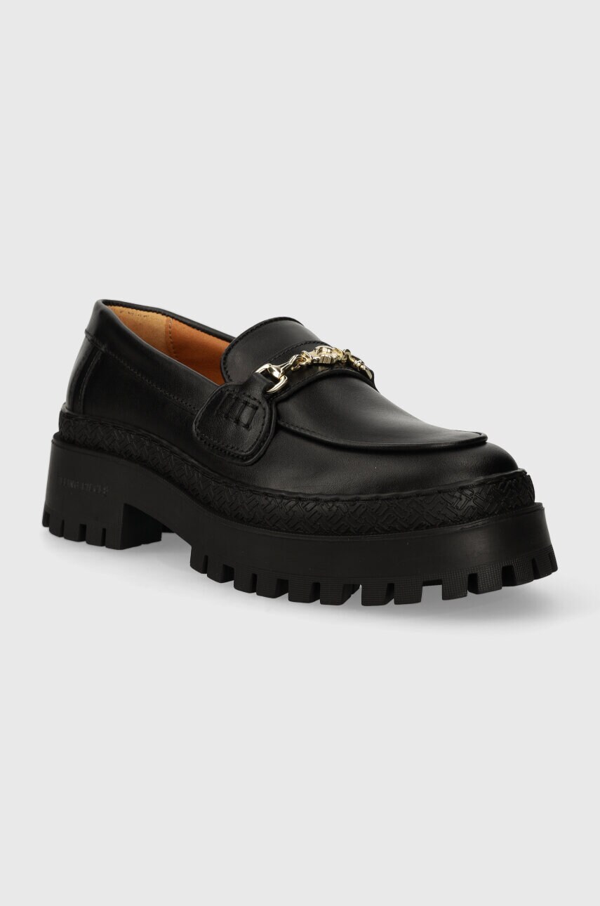 Шкіряні мокасини Filling Pieces Loafer Sierra жіночі колір чорний на плоскому ходу 44223051861