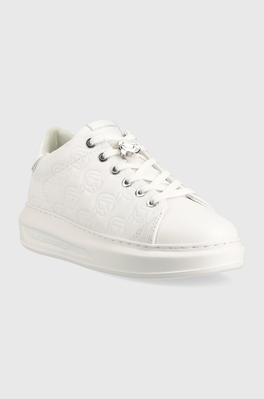 Шкіряні кросівки Karl Lagerfeld KAPRI KC колір білий KL62523F