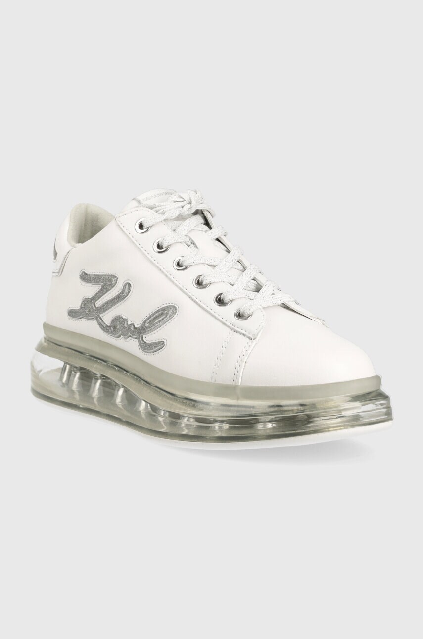Шкіряні кросівки Karl Lagerfeld KAPRI KUSHION колір білий KL62610F