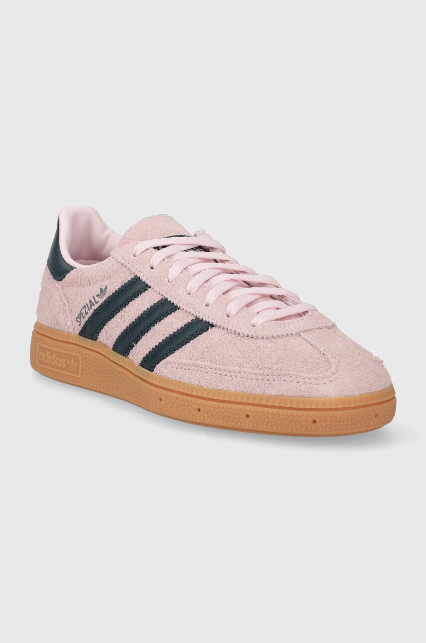Замшеві кросівки adidas Originals HANDBALL SPEZIAL колір рожевий