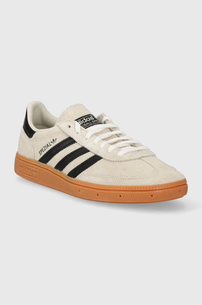 Замшеві кросівки adidas Originals HANDBALL SPEZIAL колір бежевий