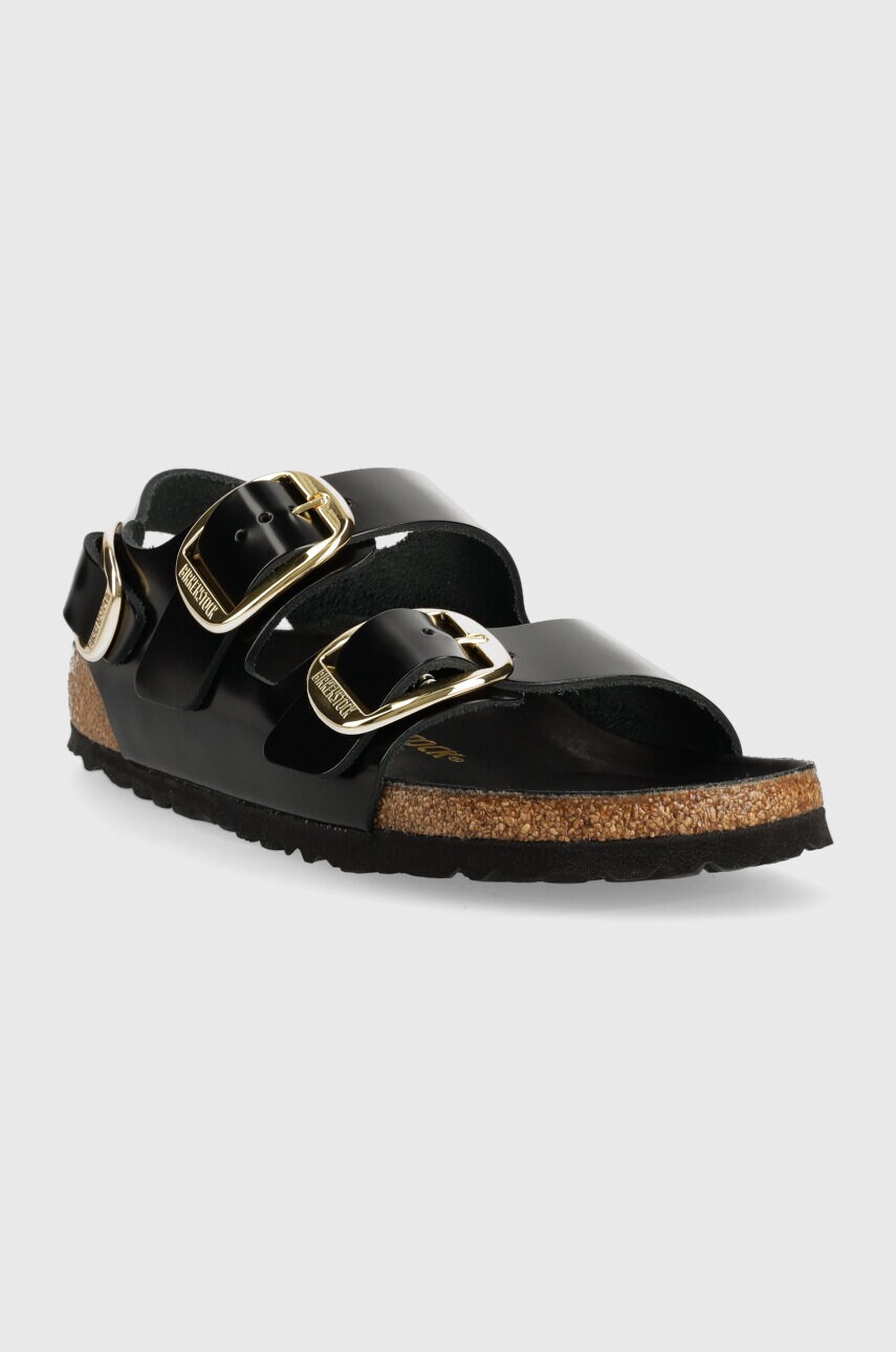 Шкіряні сандалі Birkenstock Milano жіночі колір чорний 1024211