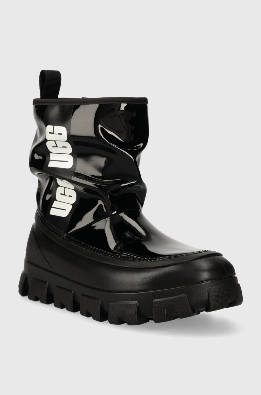 Зимові чоботи UGG Classic Brellah Mini жіночі колір чорний 1144059