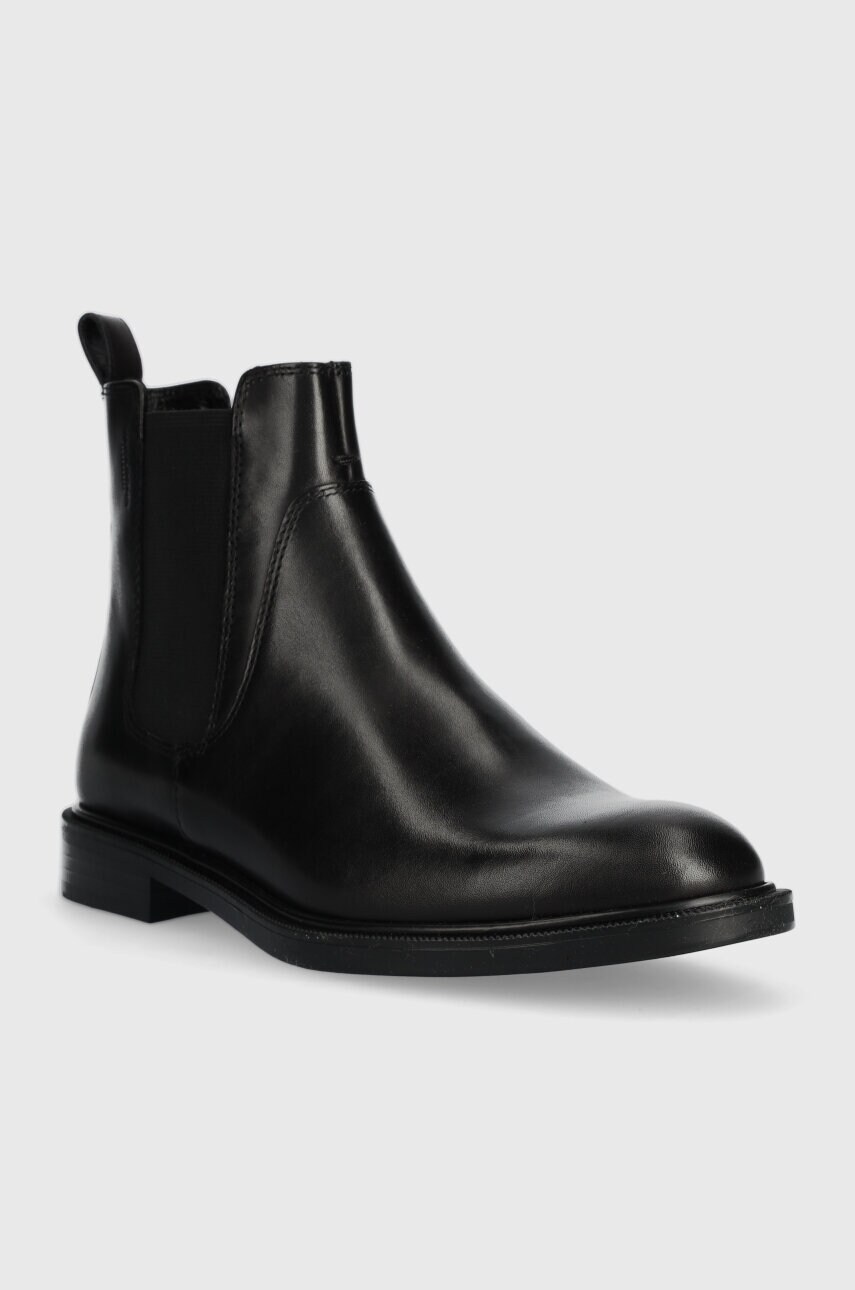 Шкіряні черевики Vagabond Shoemakers AMINA жіночі колір чорний на плоскому ходу 5603.001.20