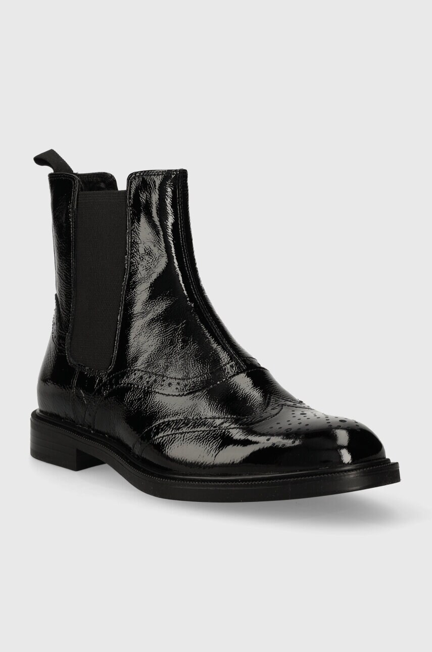 Шкіряні черевики Vagabond Shoemakers AMINA жіночі колір чорний на плоскому ходу 5603.160.20
