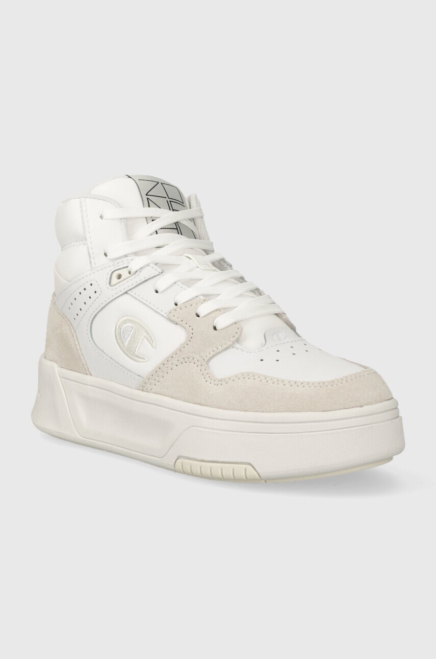 Шкіряні кросівки Champion Z80 HI PLATFORM SL Mid колір білий