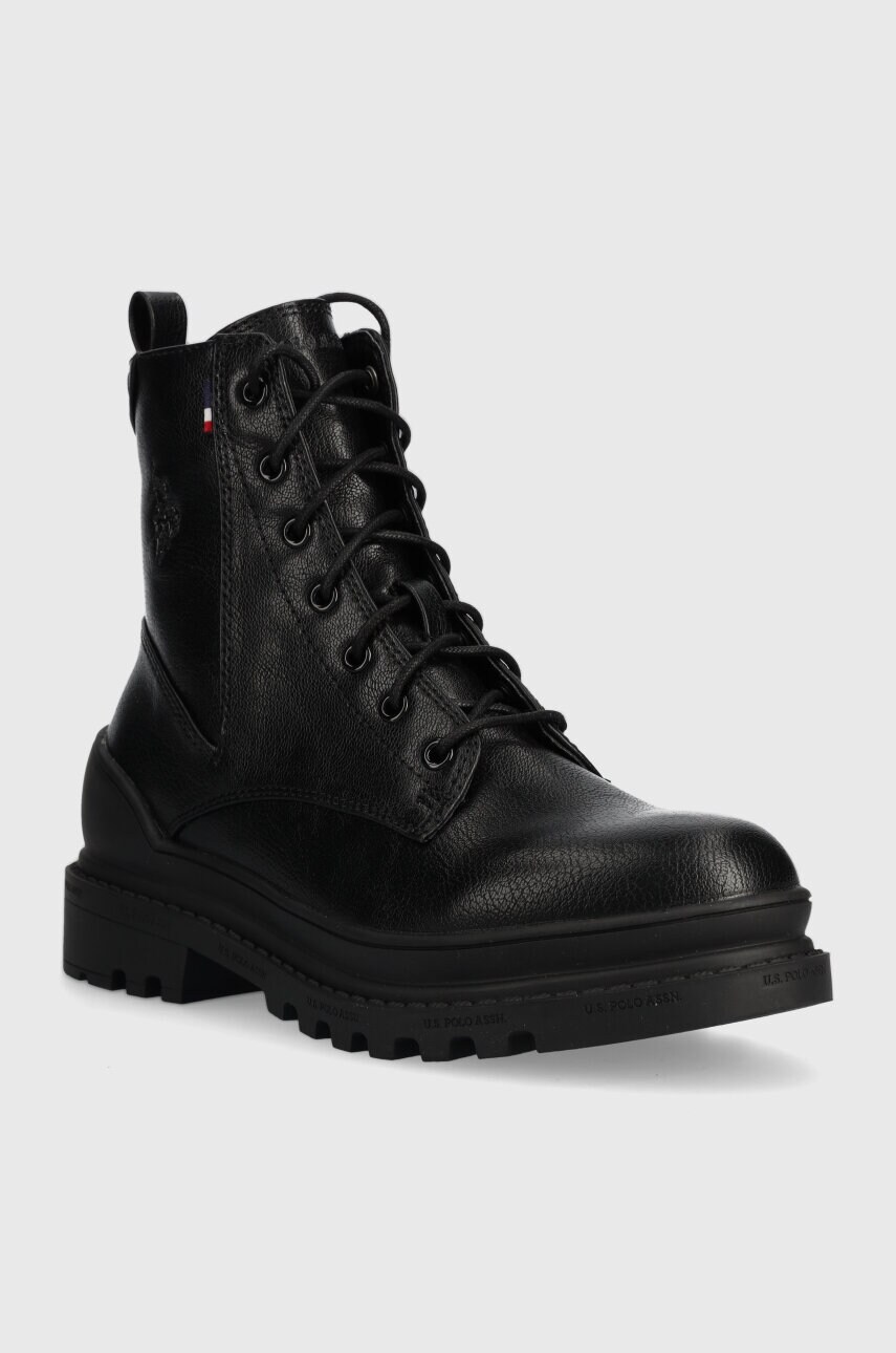 Черевики U.S. Polo Assn. BRUNA жіночі колір чорний на плоскому ходу BRUNA009W/CY1