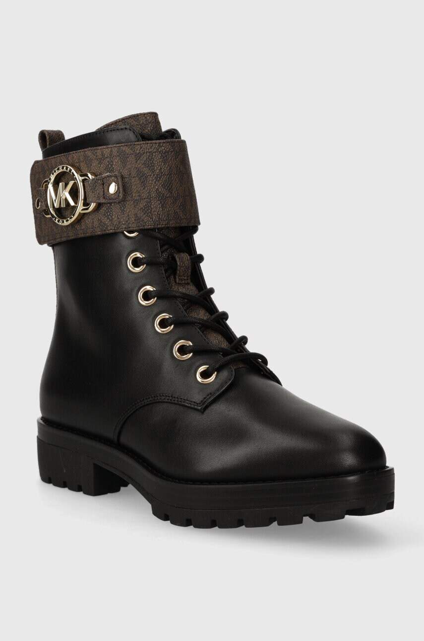 Черевики MICHAEL Michael Kors Rory жіночі колір чорний на плоскому ходу 40F3ROFE1L