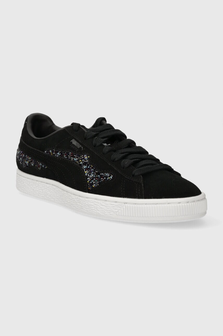Замшеві кросівки Puma PUMA X SWAROVSKI колір чорний