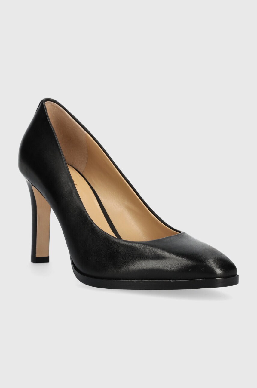 Шкіряні туфлі Lauren Ralph Lauren Camila колір чорний 802882356001