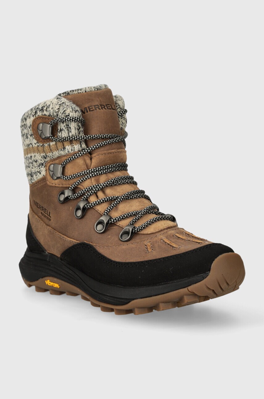 Черевики Merrell Siren 4 Thermo Mid Zip WP жіночі колір коричневий утеплене