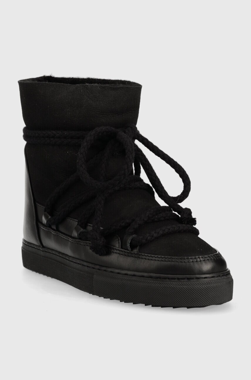 Шкіряні чоботи Inuikii CLASSIC WEDGE колір чорний 75203-005