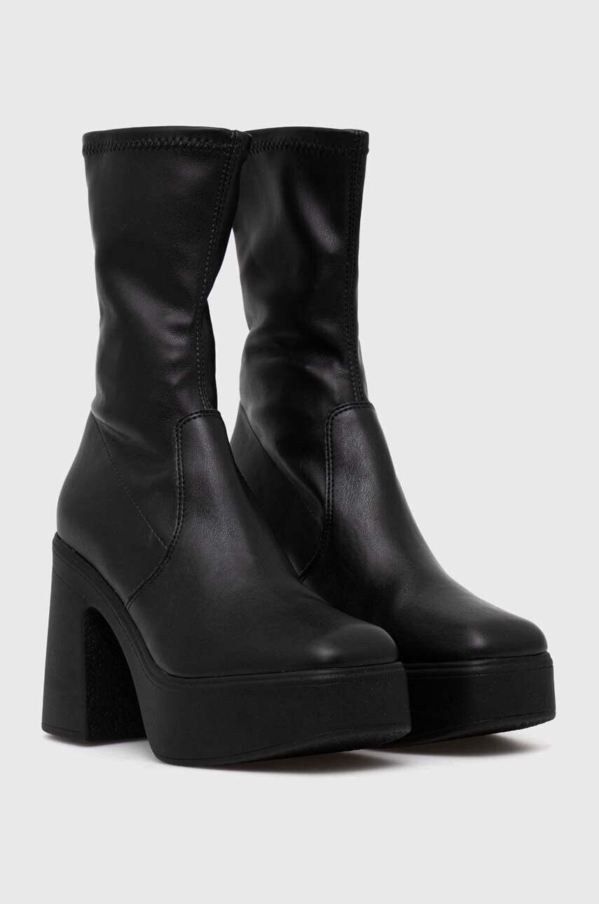 Черевики Steve Madden Low Phoenix жіночі колір чорний каблук блок SM11002629