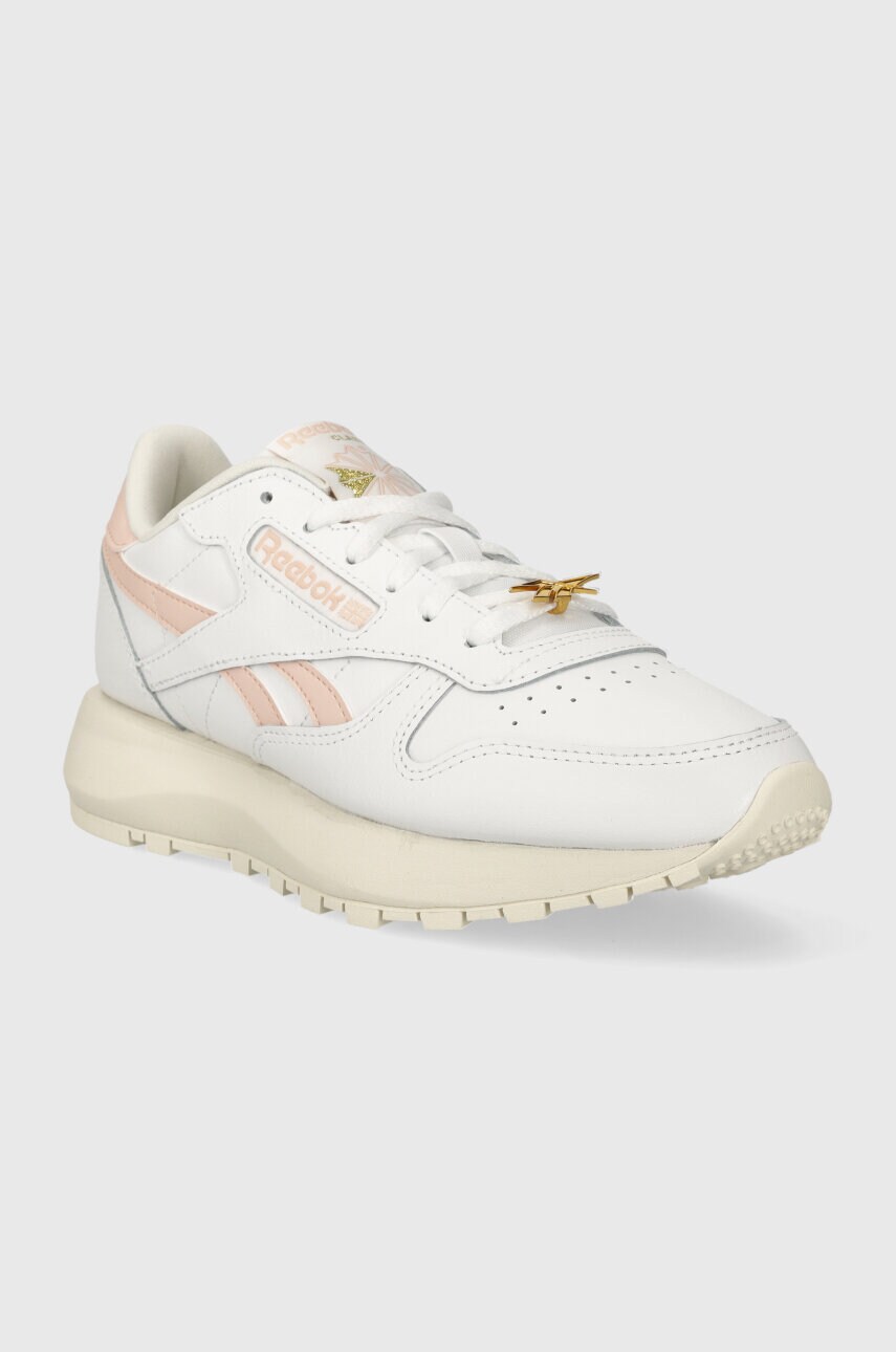 Шкіряні кросівки Reebok колір білий