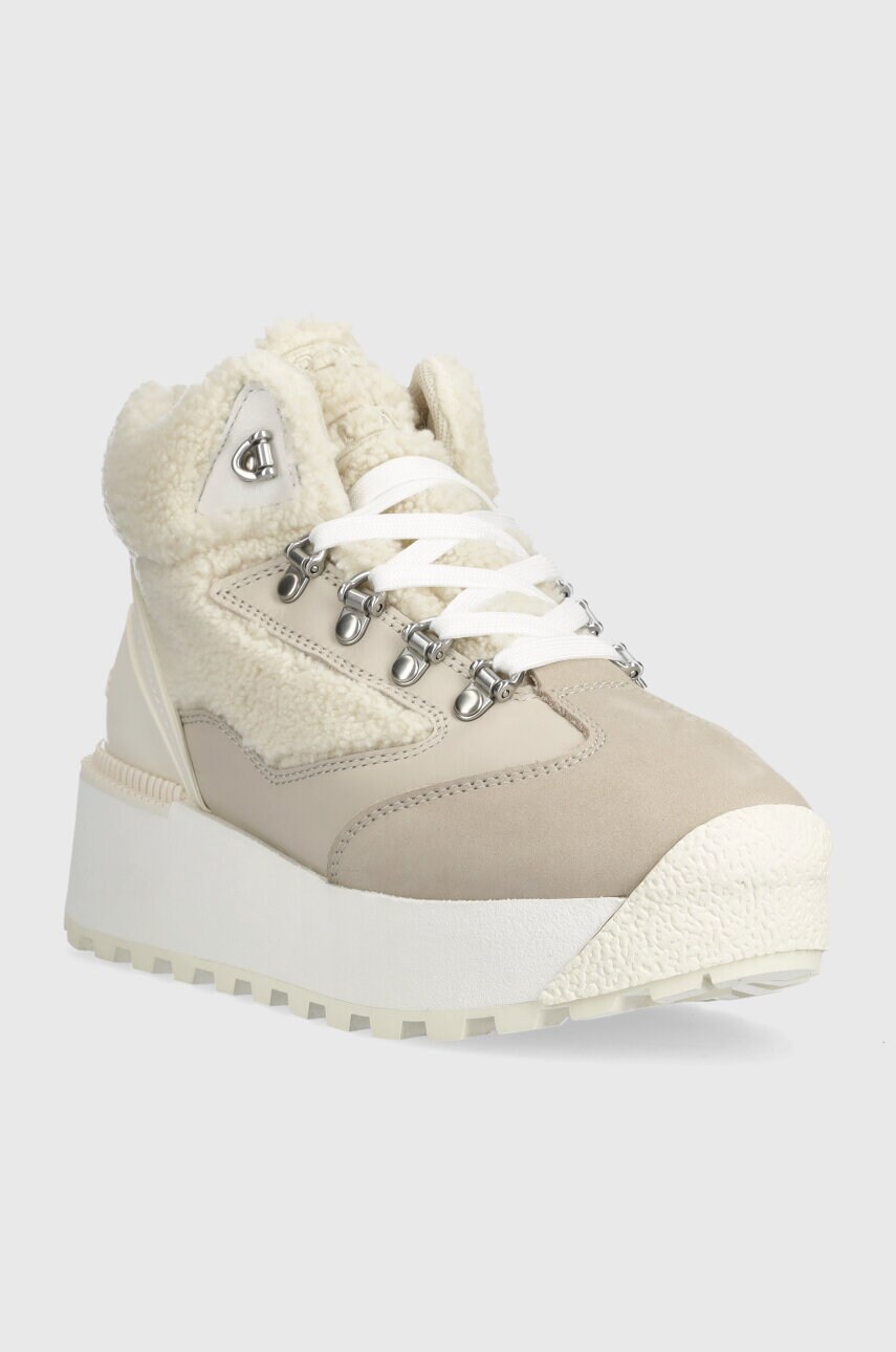 Зимові чоботи Tommy Jeans TJW WARM HYBRID BOOT колір бежевий EN0EN02312
