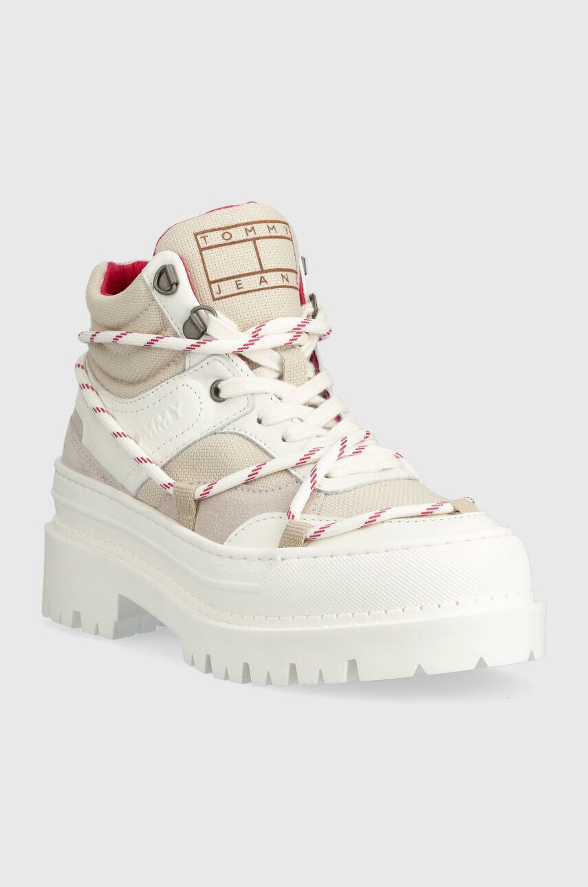 Кросівки Tommy Jeans TJW HYBRID BOOT колір білий EN0EN02338